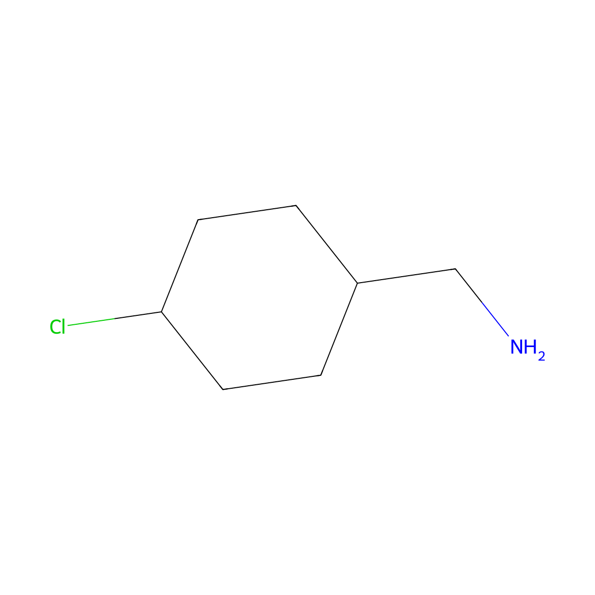 (4-Chlorocyclohexyl)methanamine molecular structure, CAS 114291-25-7