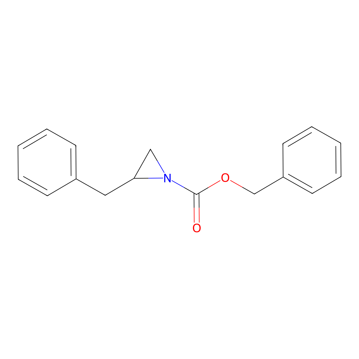 Benzyl (s)-2-benzylaziridine-1-carboxylate molecular structure, CAS 1142923-78-1