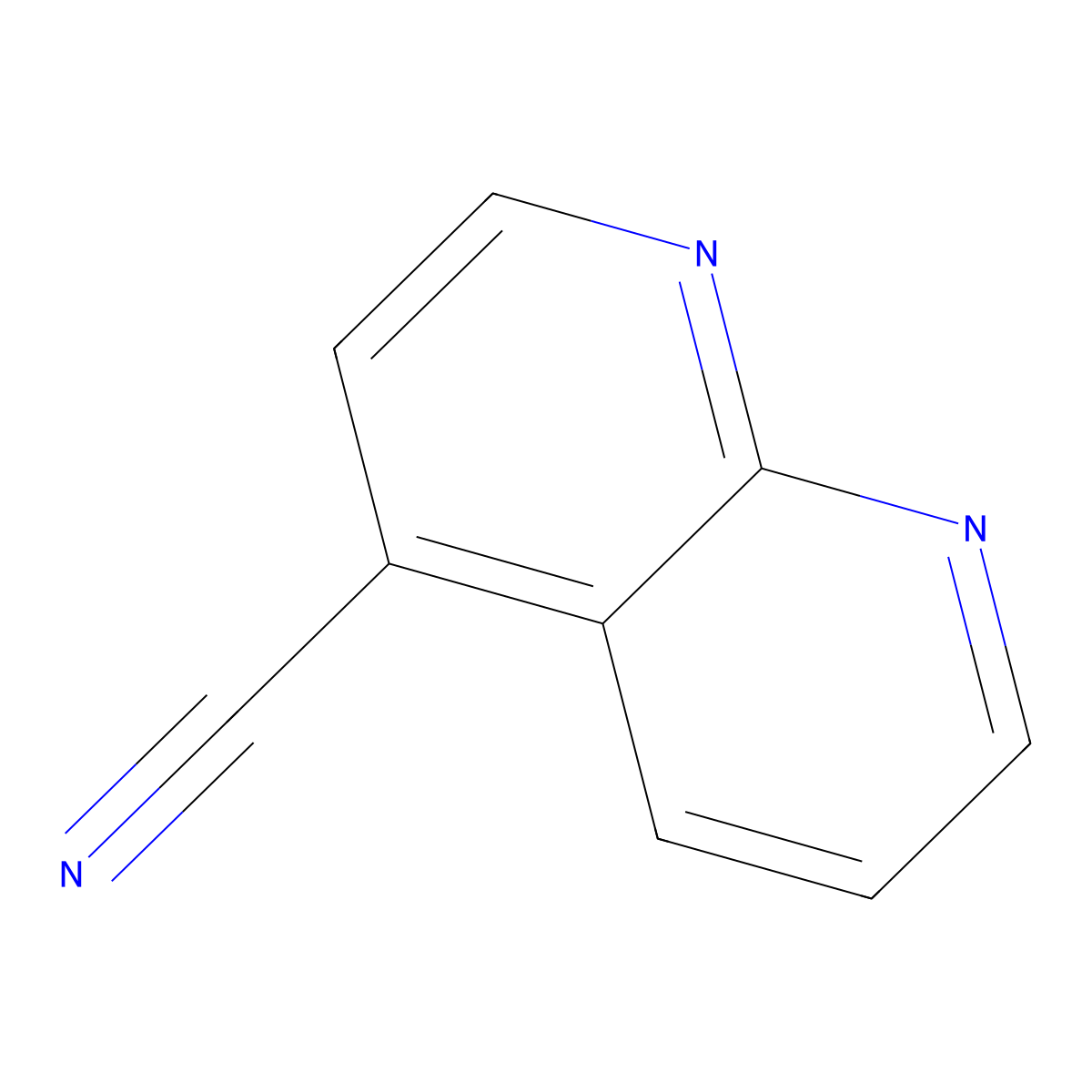 1,8-Naphthyridine-4-carbonitrile molecular structure, CAS 1142927-41-0