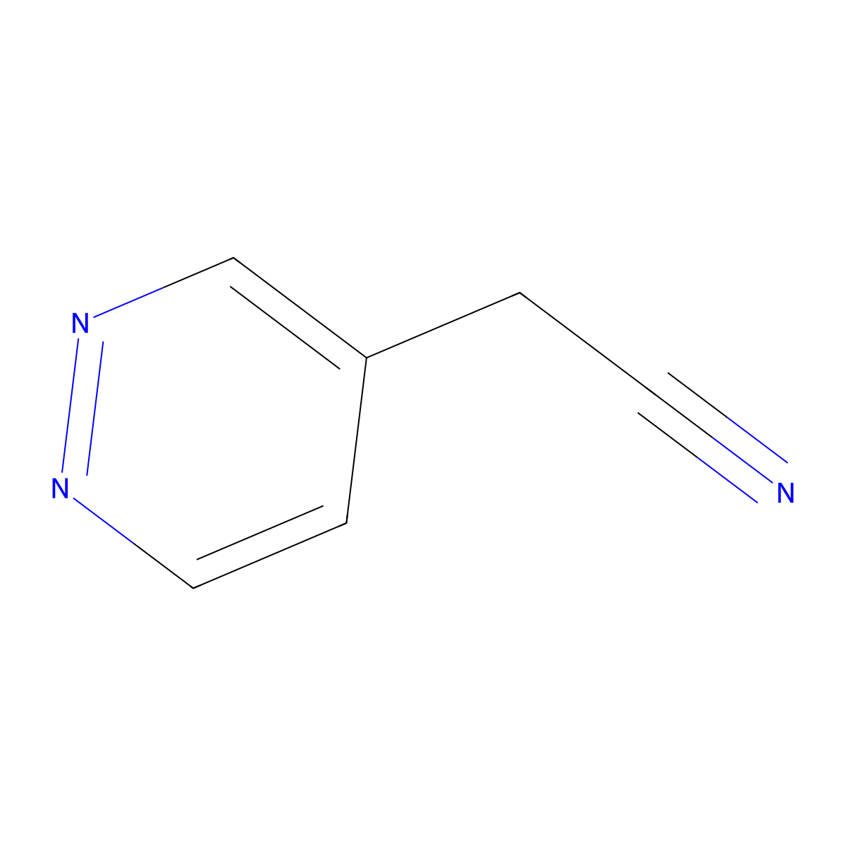 2-(Pyridazin-4-YL)acetonitrile molecular structure, CAS 1142927-95-4