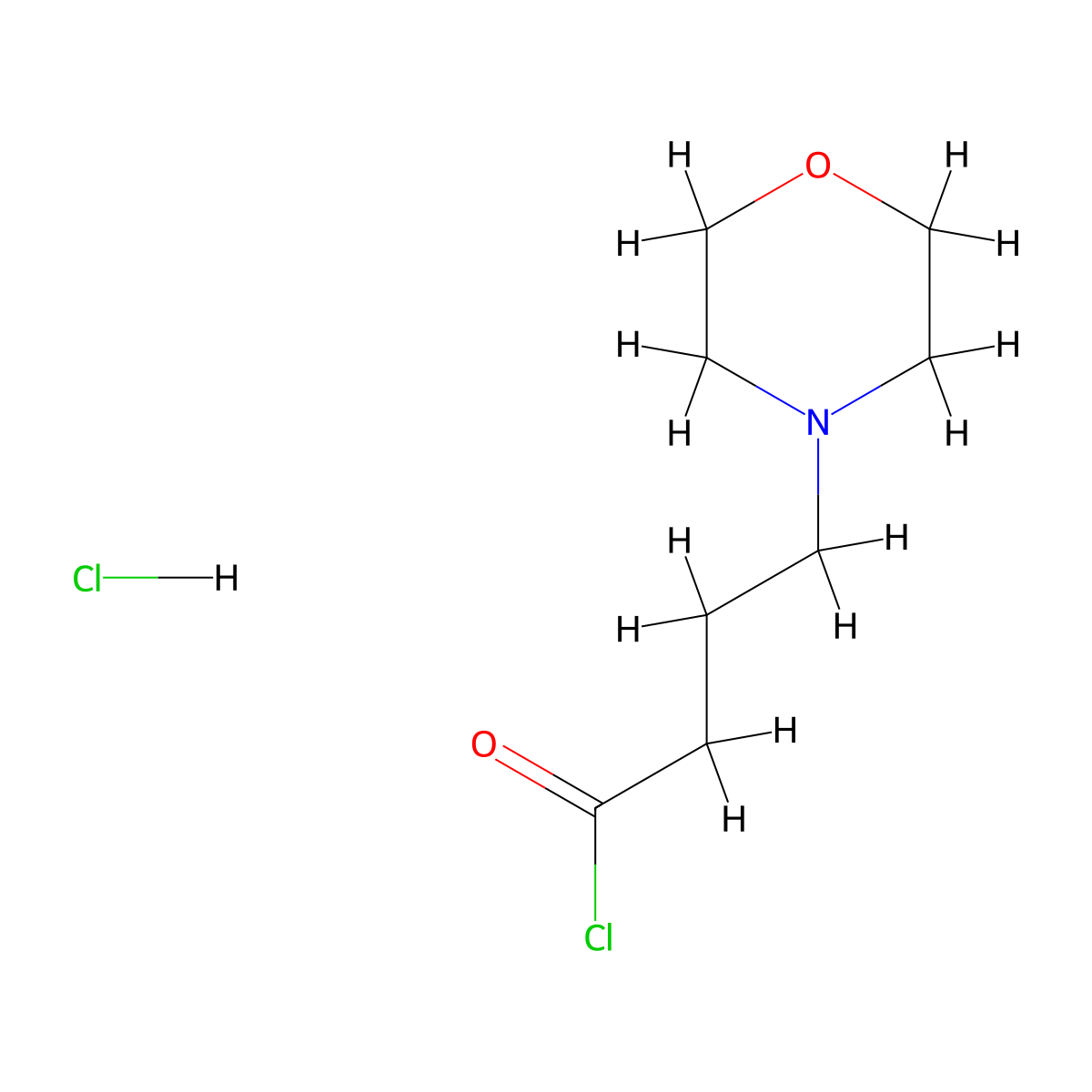 4-(Morpholin-4-yl)butanoyl chloride hydrochloride molecular structure, CAS 1142936-15-9
