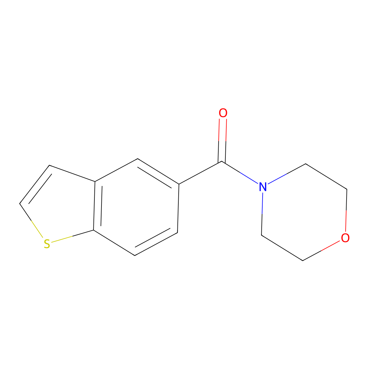 Benzo[b]thiophen-5-yl-morpholin-4-yl-methanone molecular structure, CAS 1142947-82-7