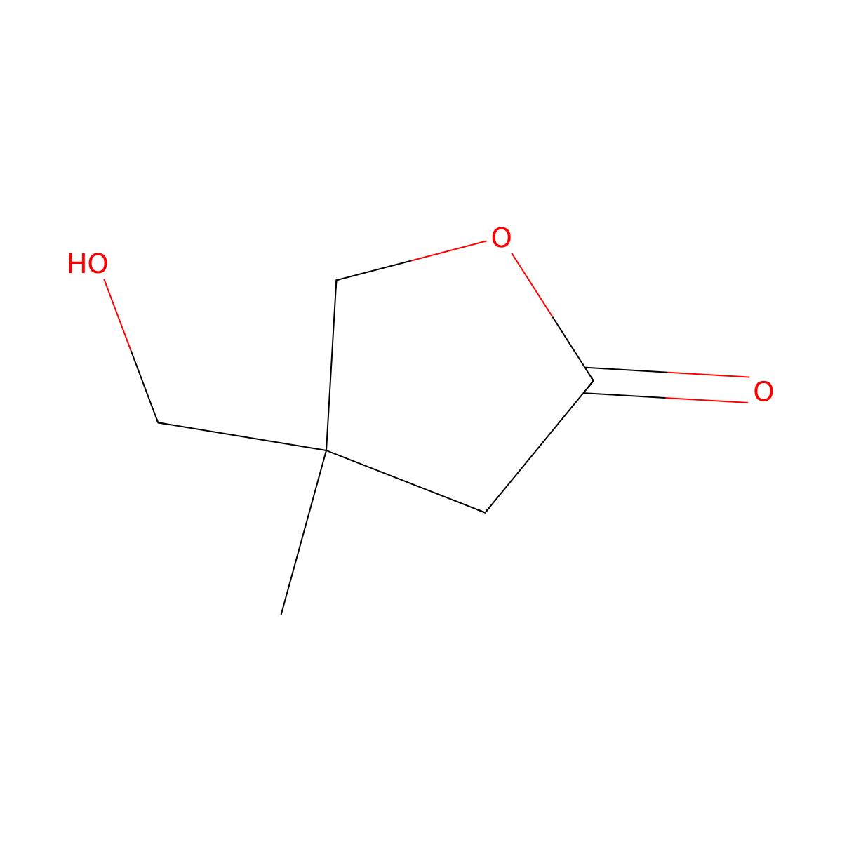 4-(Hydroxymethyl)-4-methyloxolan-2-one molecular structure, CAS 1142950-59-1