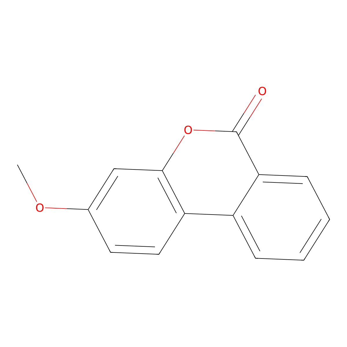 3-methoxy-6H-benzo[c]chromen-6-one molecular structure, CAS 1143-62-0