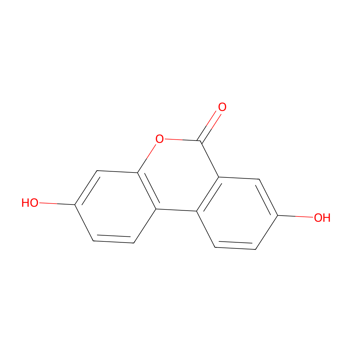 Urolithin A molecular structure, CAS 1143-70-0