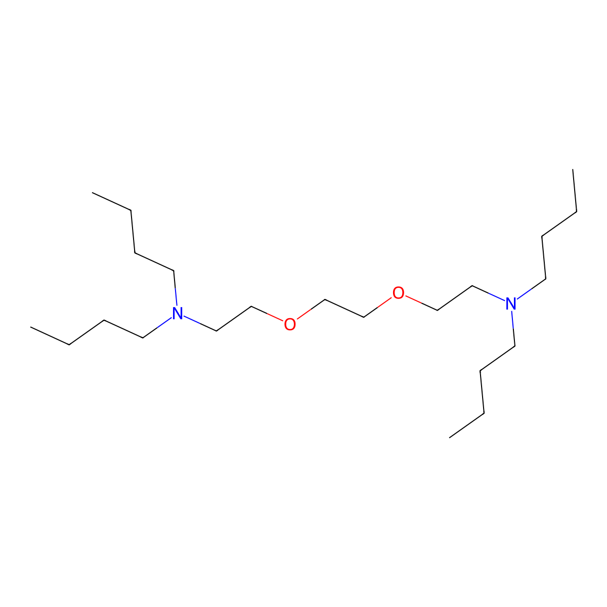(2-{2-[2-(Dibutylamino)ethoxy]ethoxy}ethyl)dibutylamine molecular structure, CAS 114302-92-0