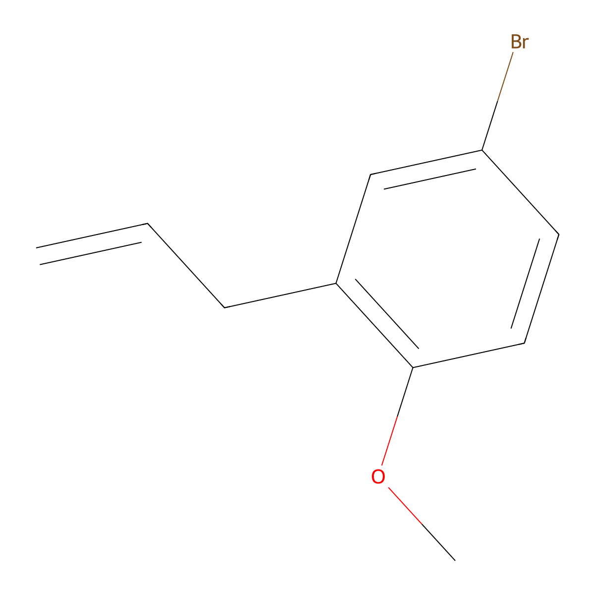 2-Allyl-4-bromoanisole molecular structure, CAS 114303-65-0