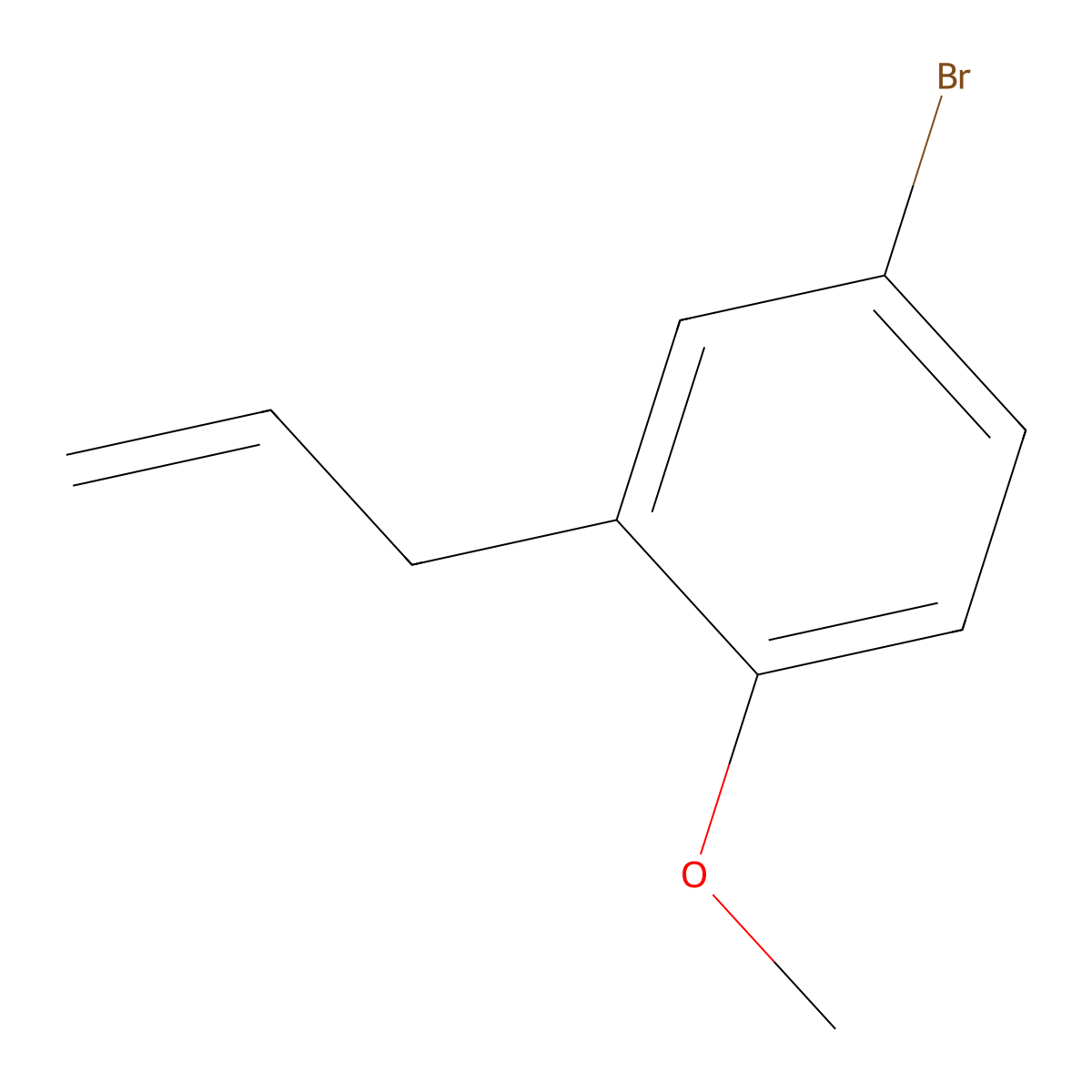 2-Allyl-4-bromoanisole molecular structure, CAS 114303-65-0
