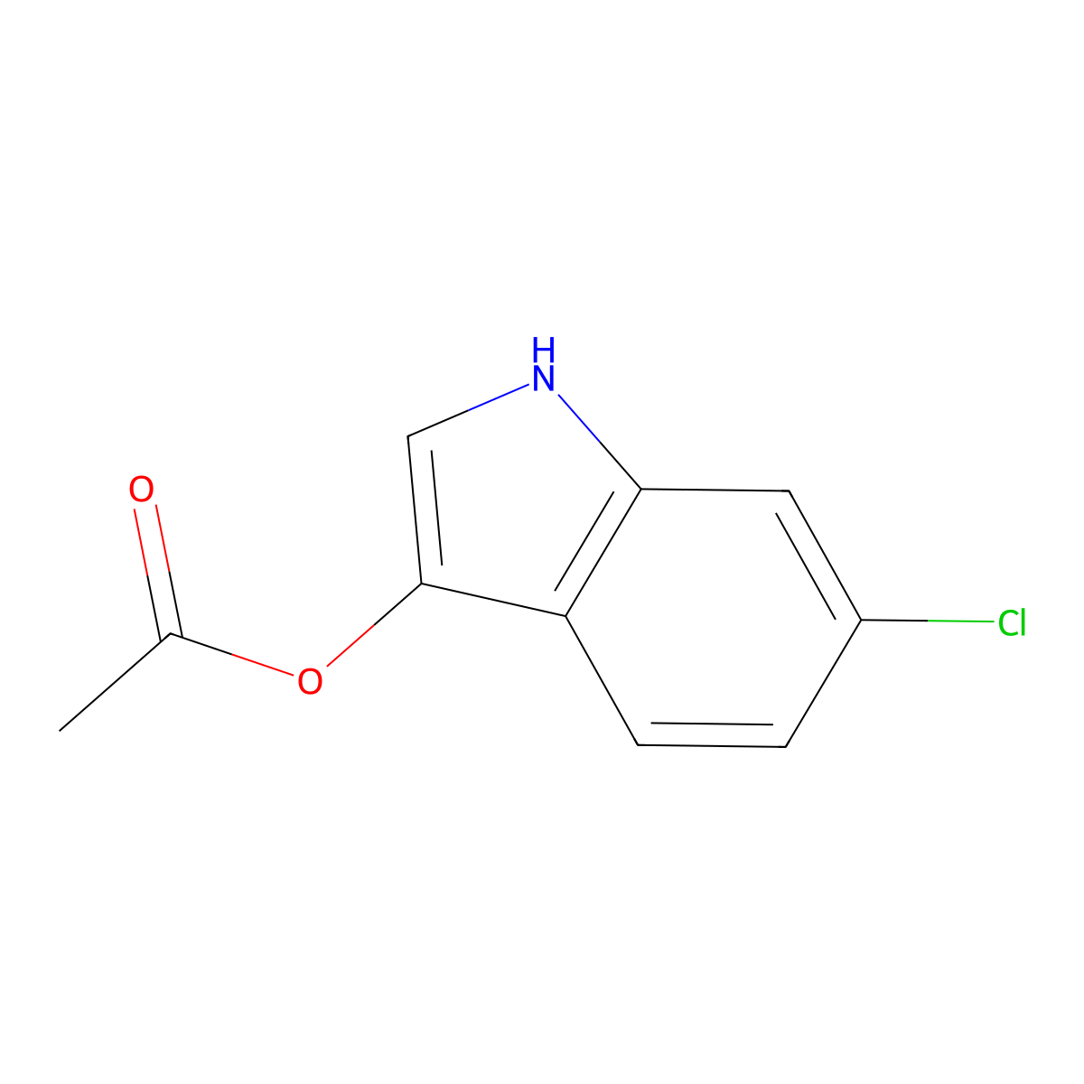 6-chloro-1H-indol-3-yl acetate molecular structure, CAS 114305-99-6