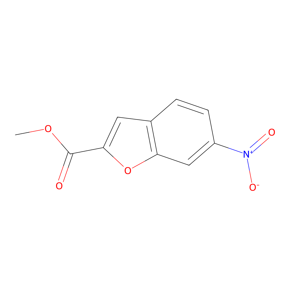 Methyl 6-nitrobenzofuran-2-carboxylate molecular structure, CAS 114306-11-5