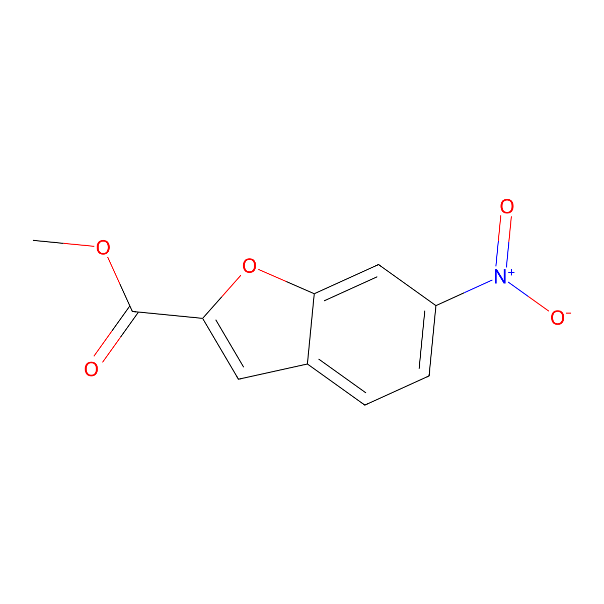 Methyl 6-nitrobenzofuran-2-carboxylate molecular structure, CAS 114306-11-5