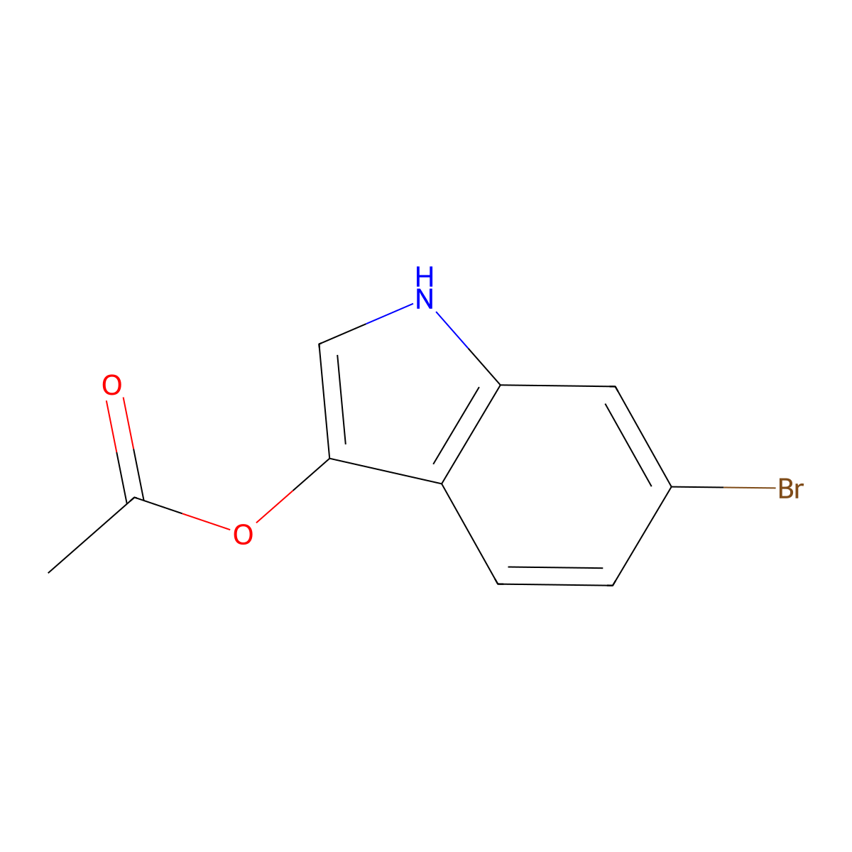 6-bromo-1H-indol-3-yl acetate molecular structure, CAS 114306-17-1