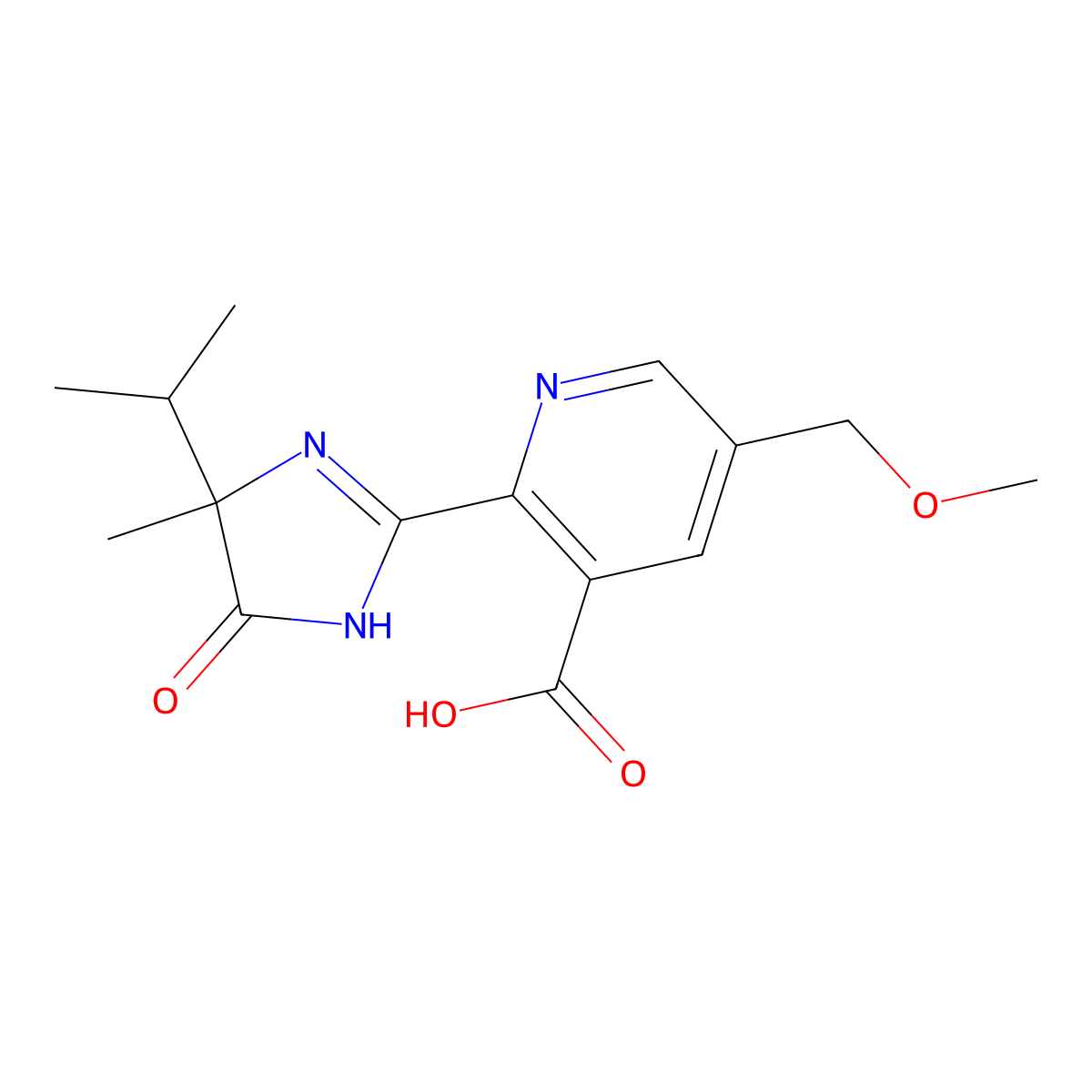 Imazamox molecular structure, CAS 114311-32-9