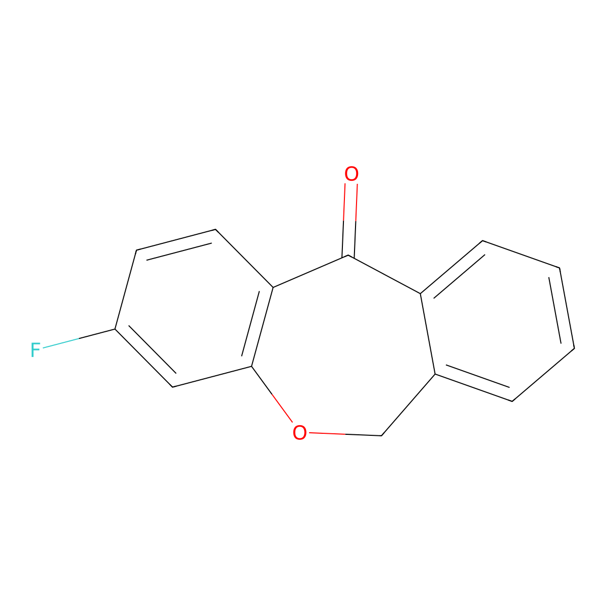 3-Fluorodibenz[b,e]oxepin-11(6H)-one molecular structure, CAS 114312-48-0