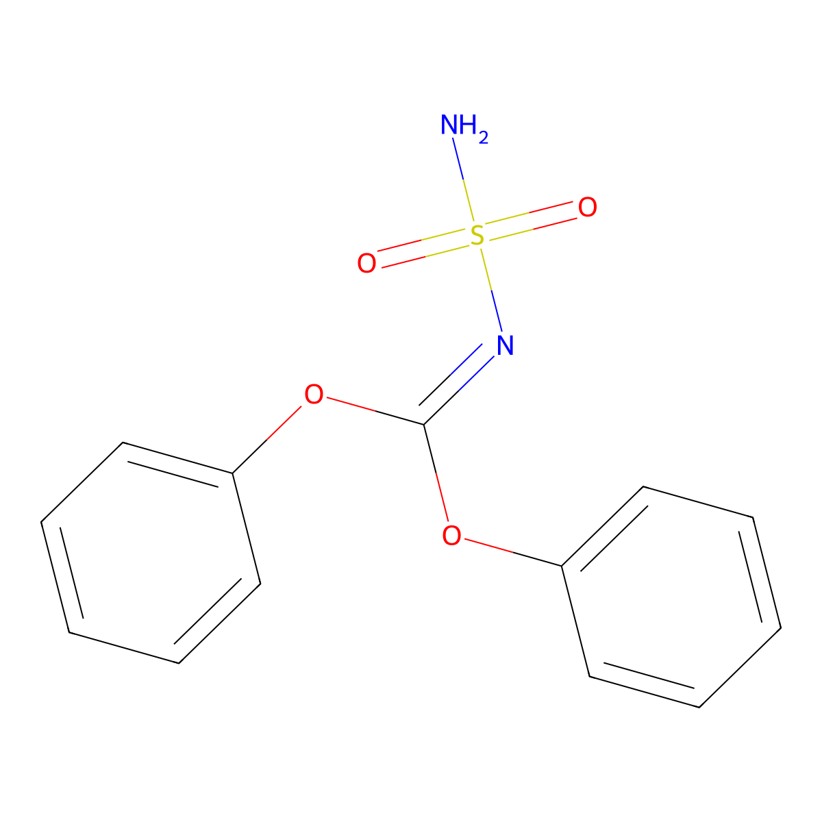 Diphenyl sulfamoylcarbonimidate molecular structure, CAS 114313-77-8