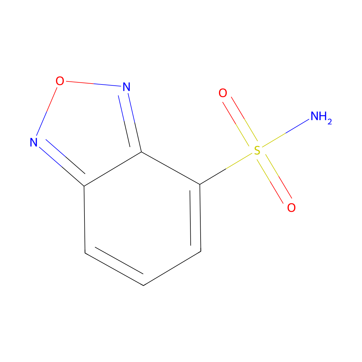2,1,3-Benzoxadiazole-4-sulfonamide molecular structure, CAS 114322-13-3