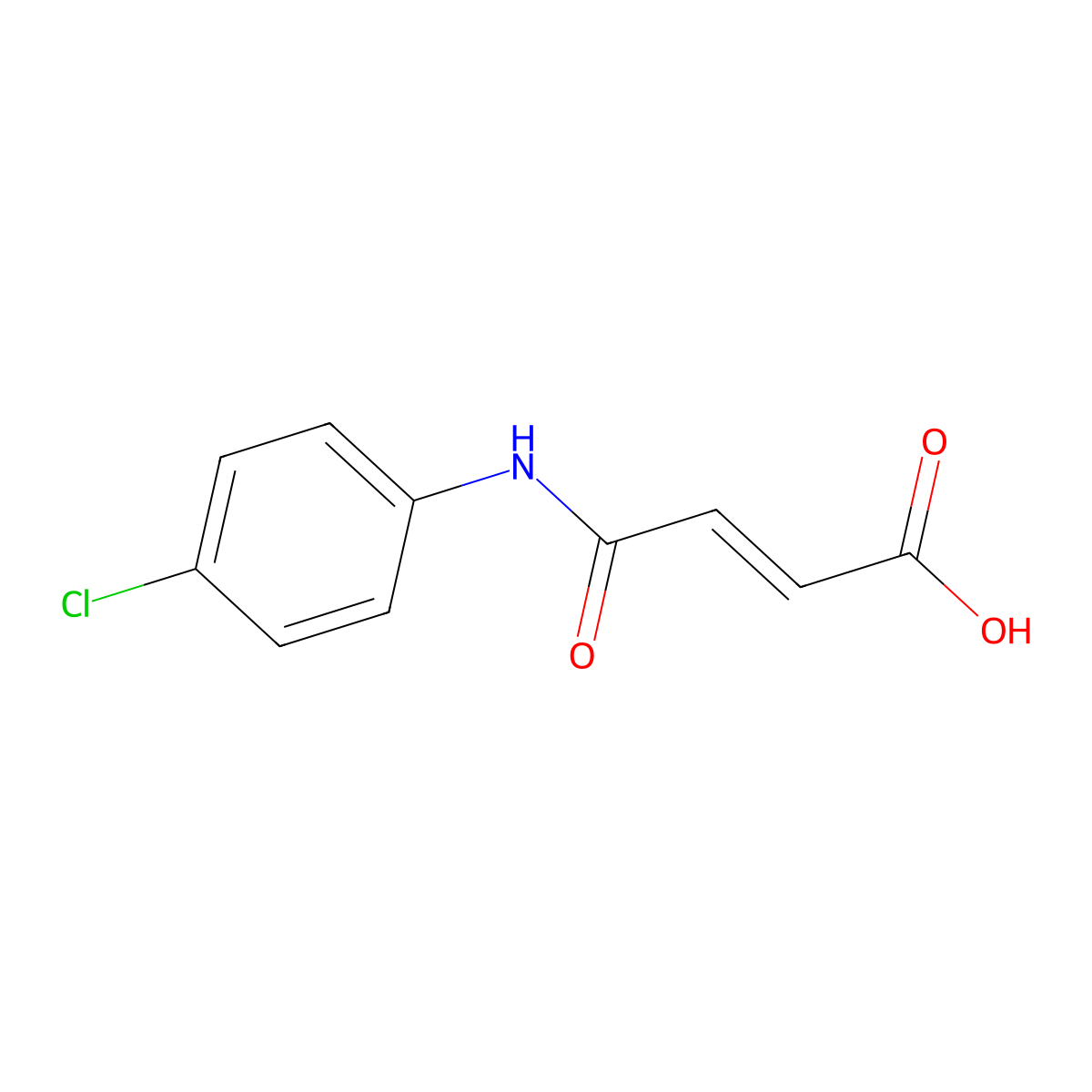 4-(4-Chloroanilino)-4-oxobut-2-enoic acid molecular structure, CAS 114328-56-2