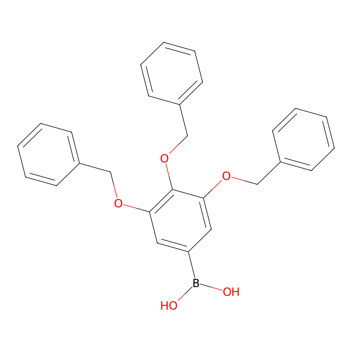 3,4,5-Tris(benzyloxy)phenylboronic acid molecular structure, CAS 1143293-94-0