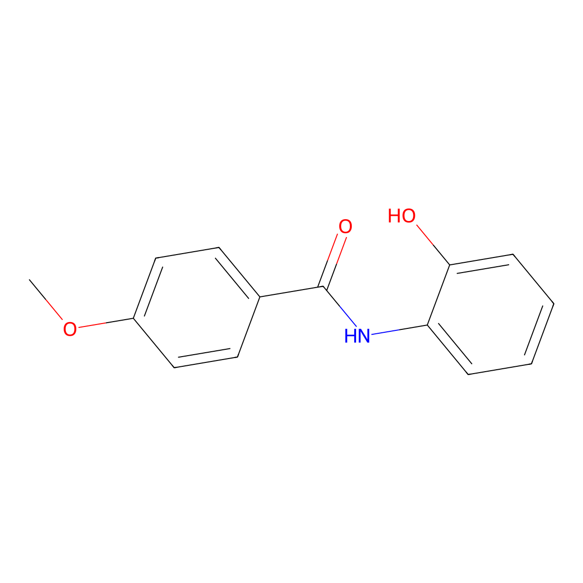 N-(2-hydroxyphenyl)-4-methoxybenzamide molecular structure, CAS 114331-87-2