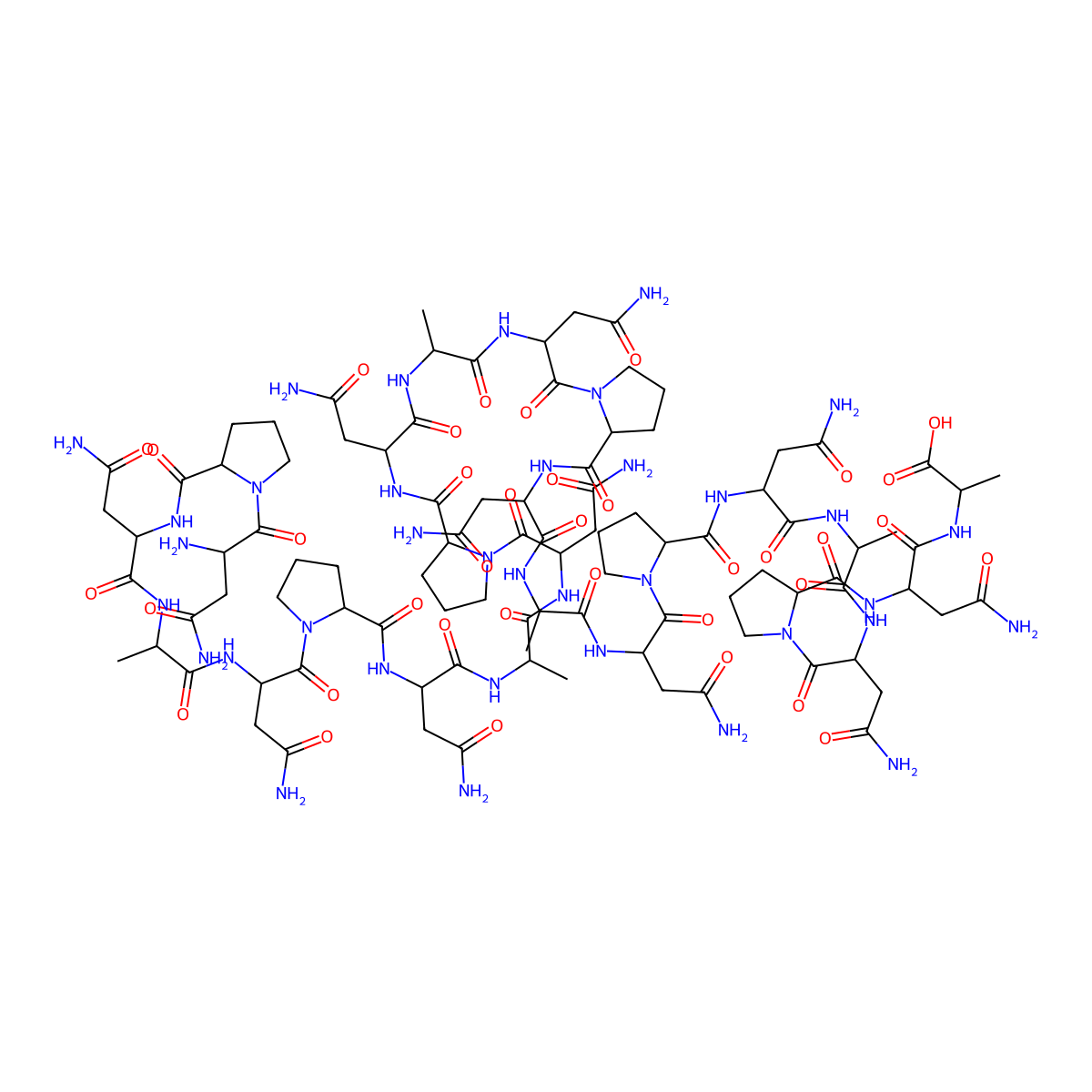H(-Asn-Pro-Asn-Ala)6-OH molecular structure, CAS 114332-71-7