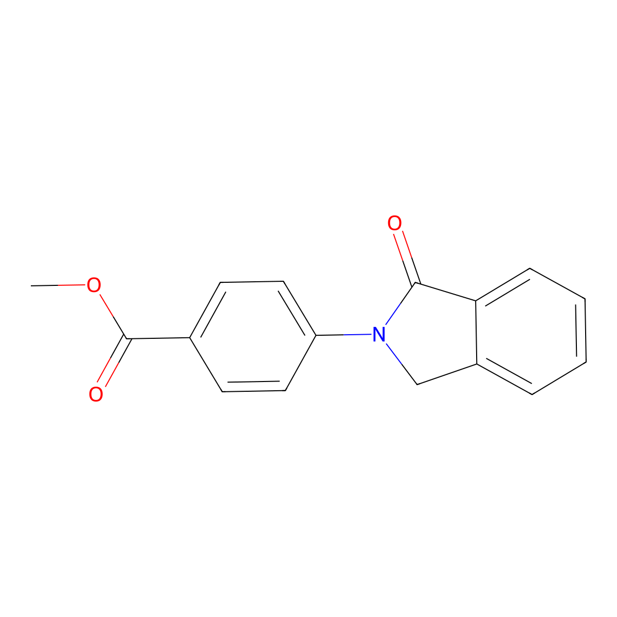 Methyl 4-(1-oxoisoindolin-2-yl)benzoate molecular structure, CAS 114341-21-8
