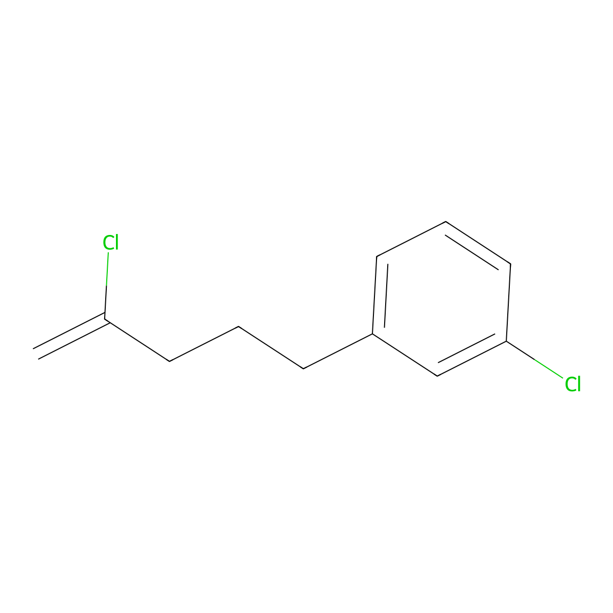 2-Chloro-5-(3-chlorophenyl)-1-pentene molecular structure, CAS 1143461-26-0