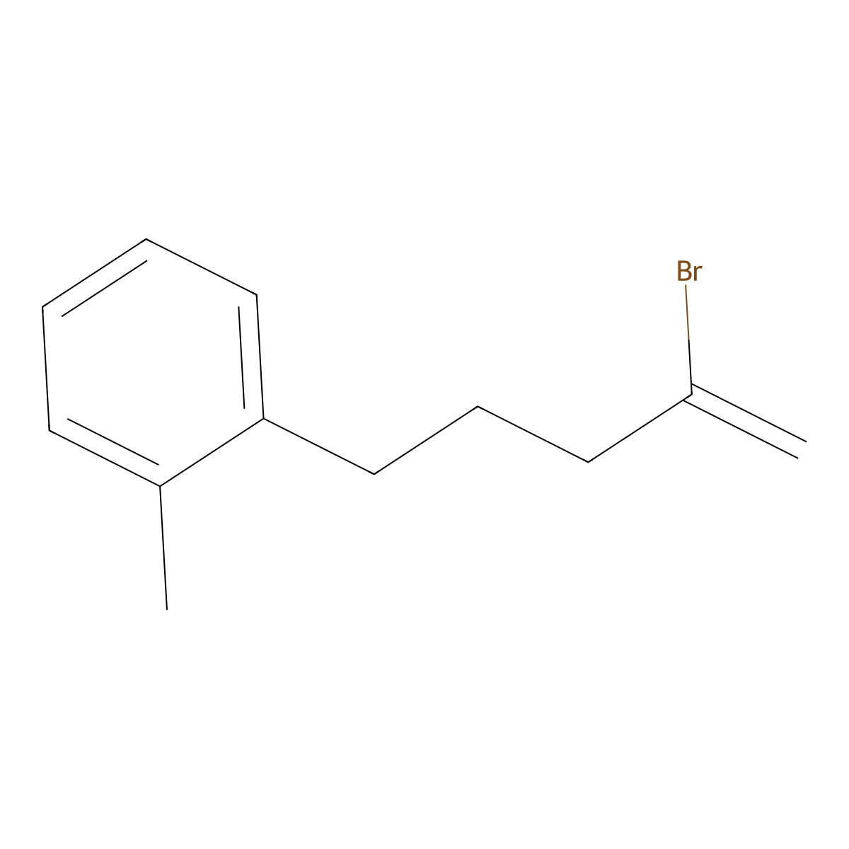 2-Bromo-5-(2-methylphenyl)-1-pentene molecular structure, CAS 1143461-34-0