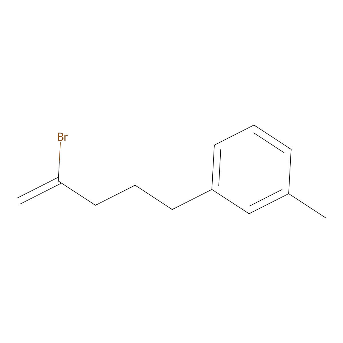 2-Bromo-5-(3-methylphenyl)-1-pentene molecular structure, CAS 1143461-40-8