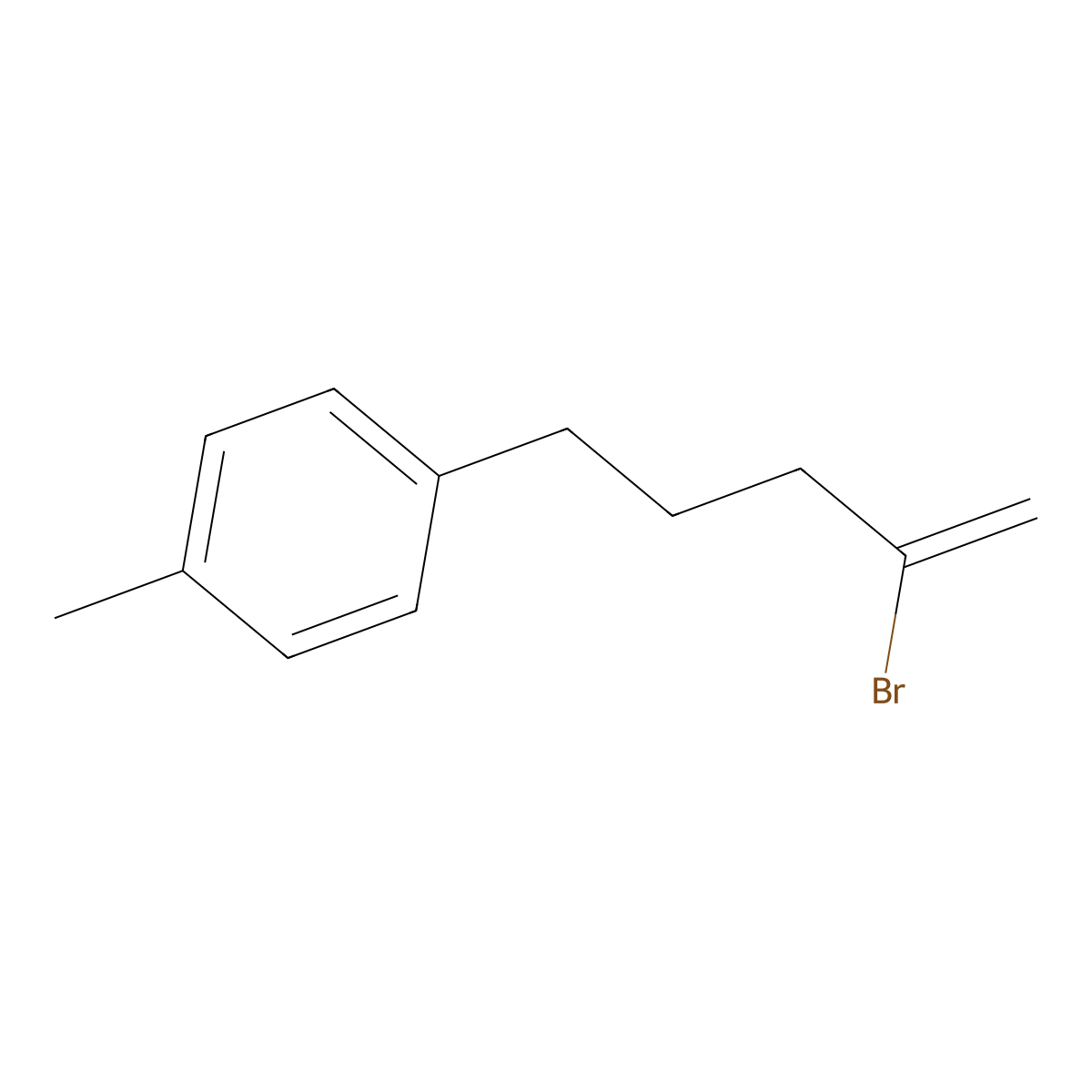 2-Bromo-5-(4-methylphenyl)-1-pentene molecular structure, CAS 1143461-45-3