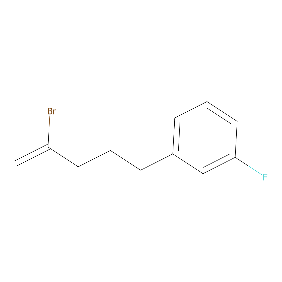 2-Bromo-5-(3-fluorophenyl)-1-pentene molecular structure, CAS 1143461-57-7