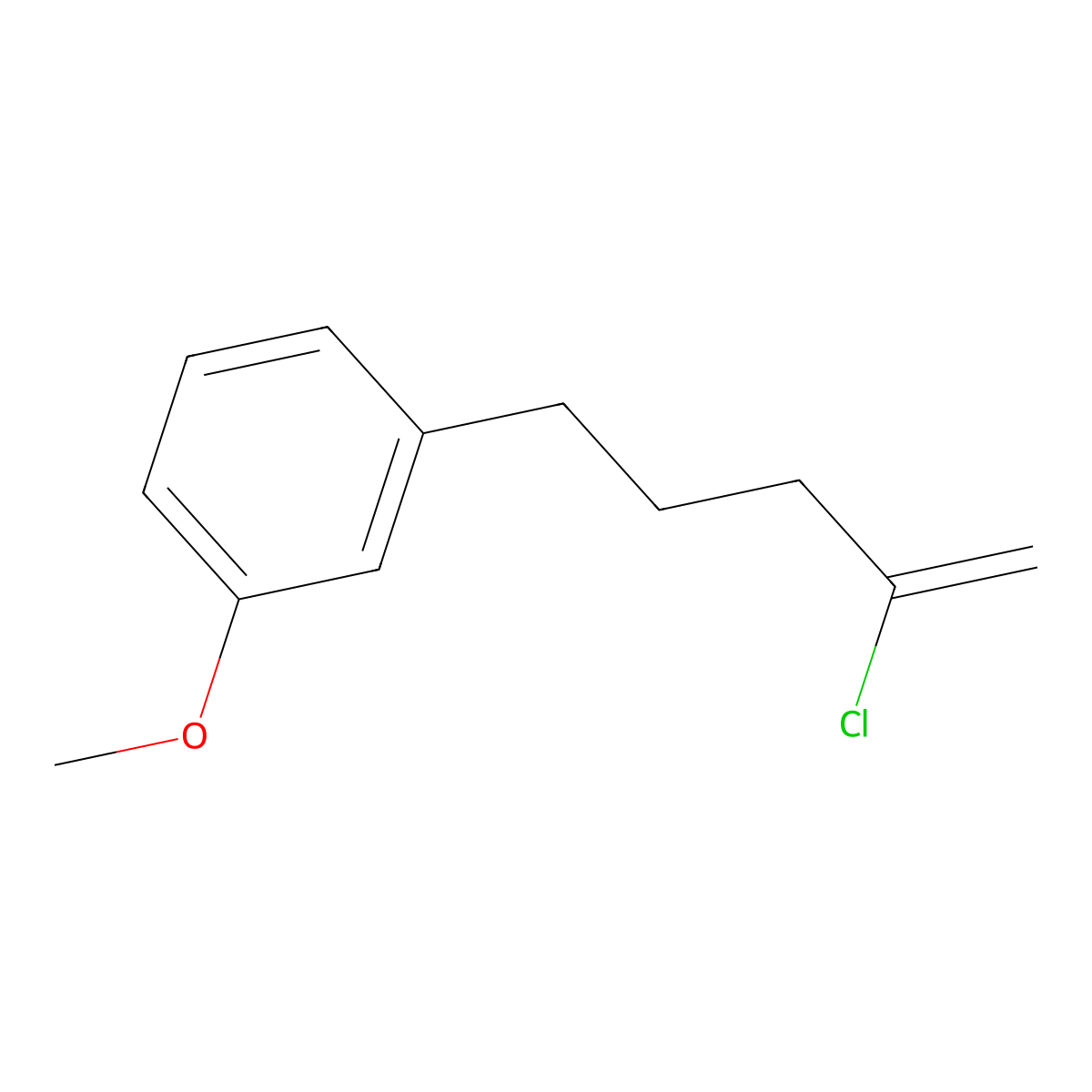2-Chloro-5-(3-methoxyphenyl)-1-pentene molecular structure, CAS 1143461-63-5