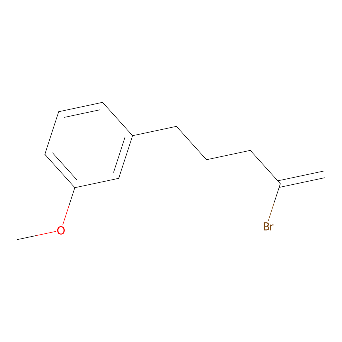2-Bromo-5-(3-methoxyphenyl)-1-pentene molecular structure, CAS 1143461-65-7
