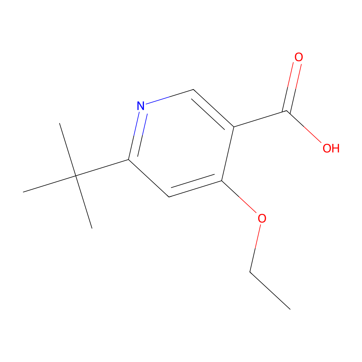 6-(Tert-butyl)-4-ethoxynicotinic acid molecular structure, CAS 1143519-21-4