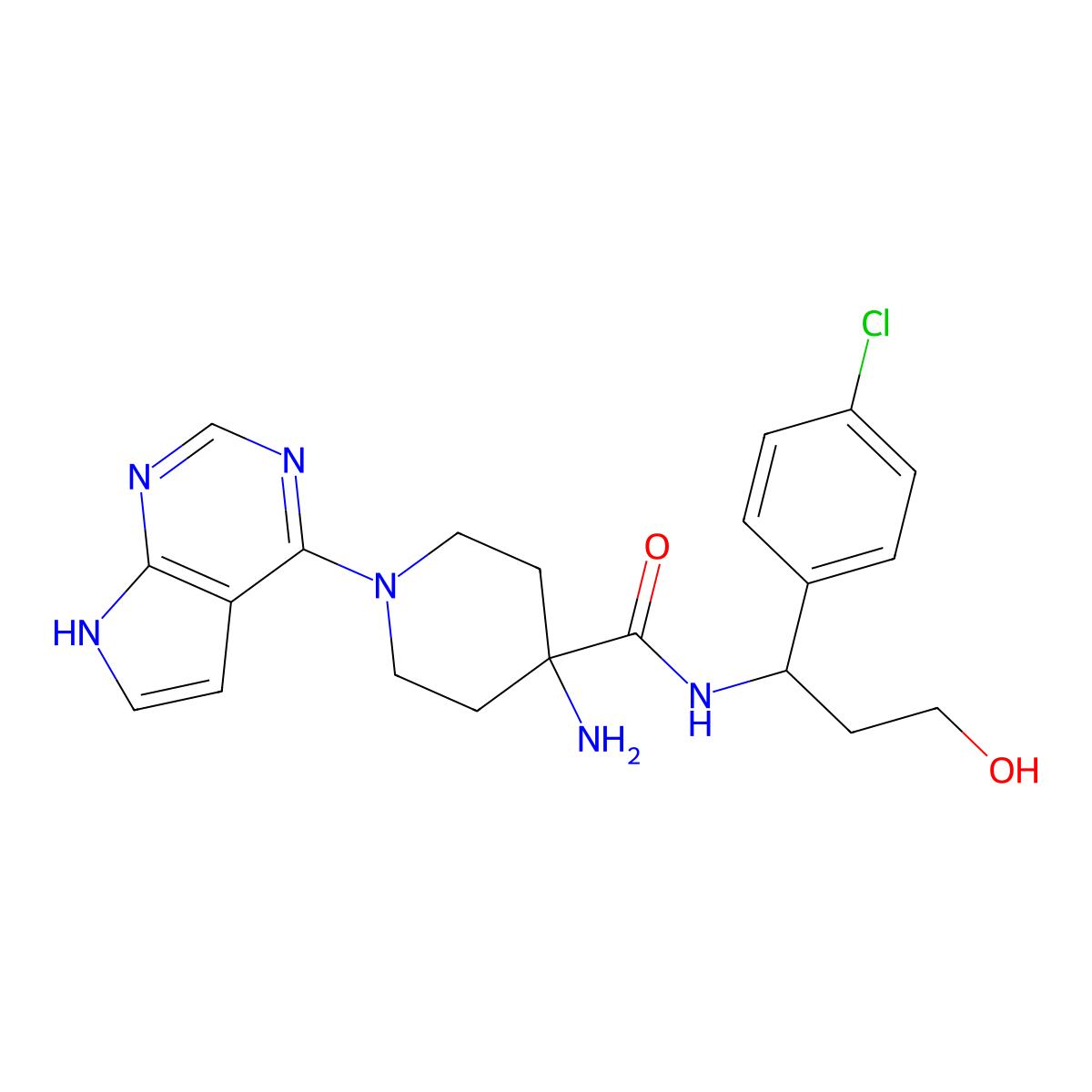 (R)-Capivasertib molecular structure, CAS 1143532-51-7