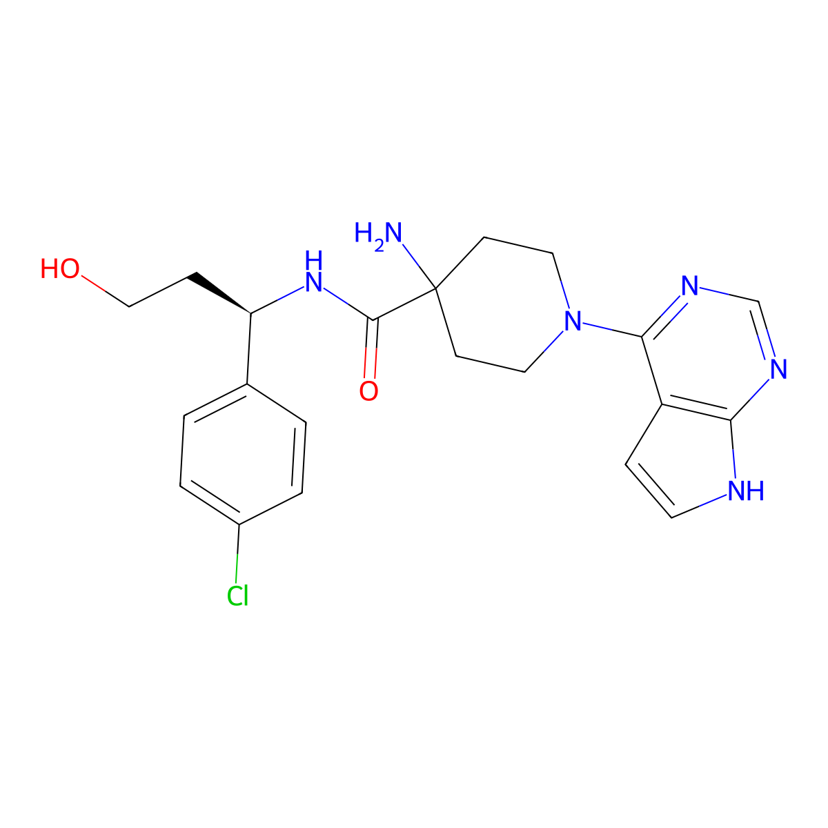 (R)-Capivasertib molecular structure, CAS 1143532-51-7