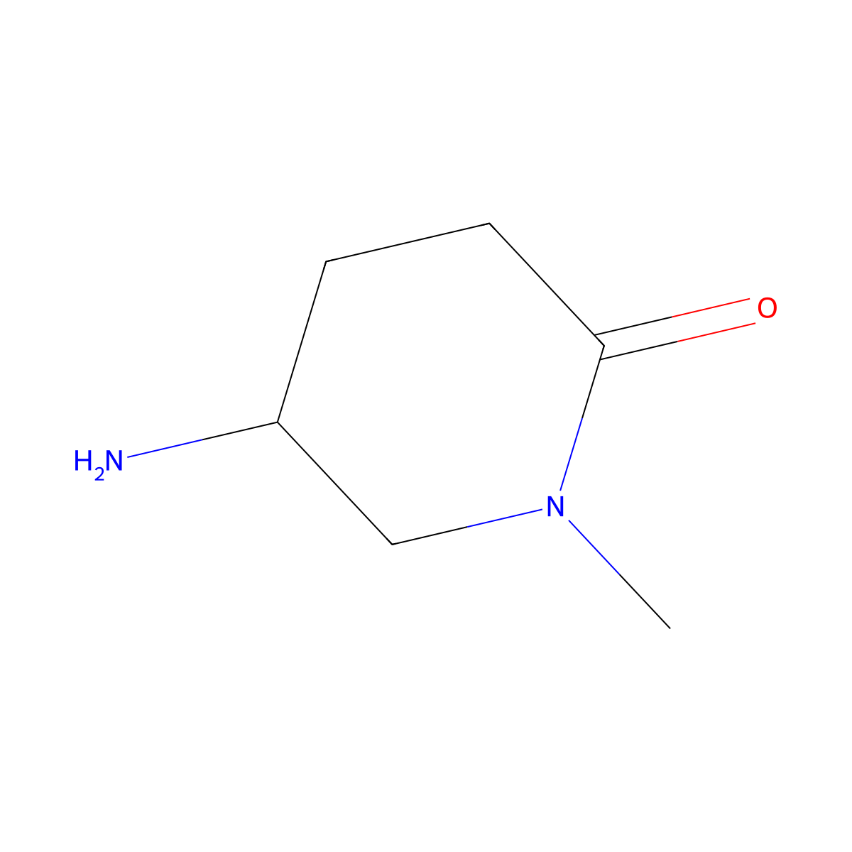 (S)-5-amino-1-methylpiperidin-2-one molecular structure, CAS 1143576-02-6