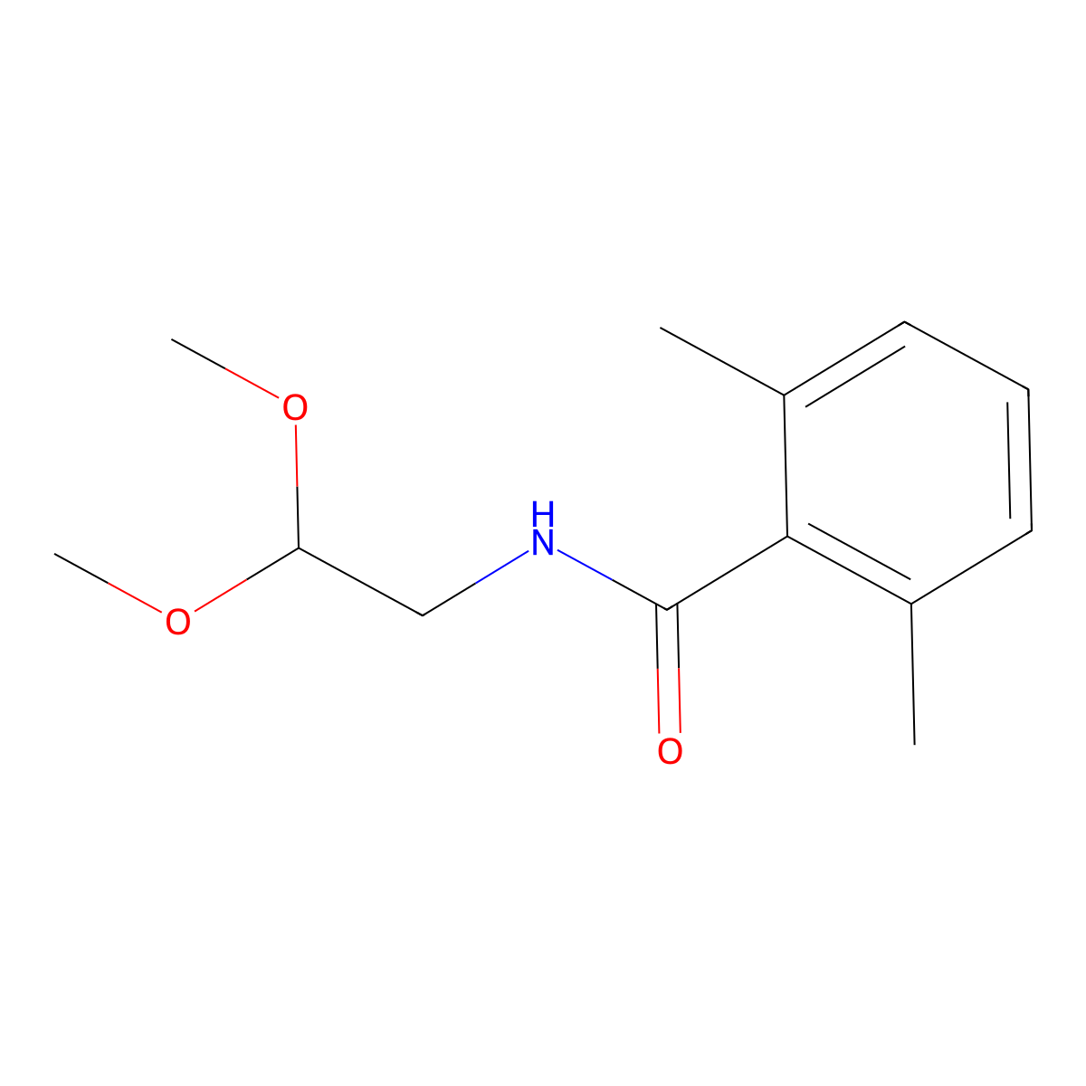 N-(2,2-Dimethoxyethyl)-2,6-dimethylbenzamide molecular structure, CAS 1143582-42-6