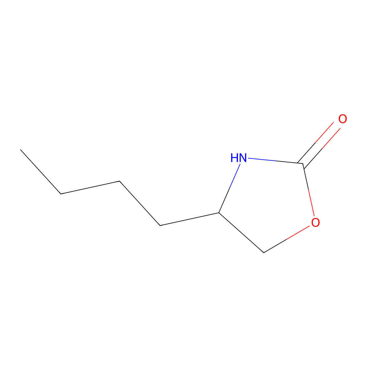 4-Butyl-1,3-oxazolidin-2-one molecular structure, CAS 114364-40-8