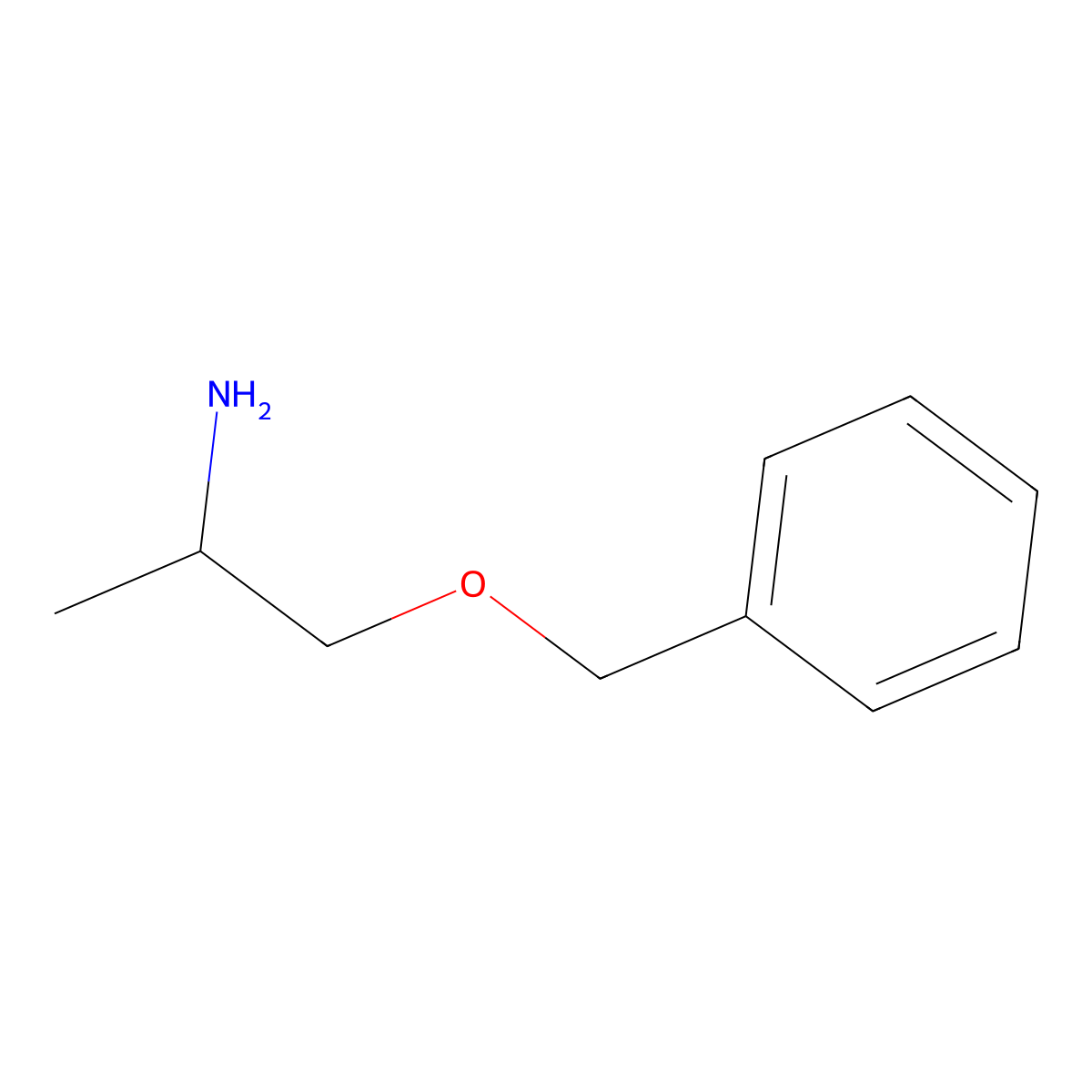 1-(Benzyloxy)propan-2-amine molecular structure, CAS 114377-38-7