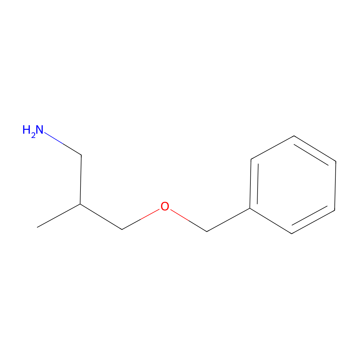 3-(Benzyloxy)-2-methylpropan-1-amine molecular structure, CAS 114377-41-2