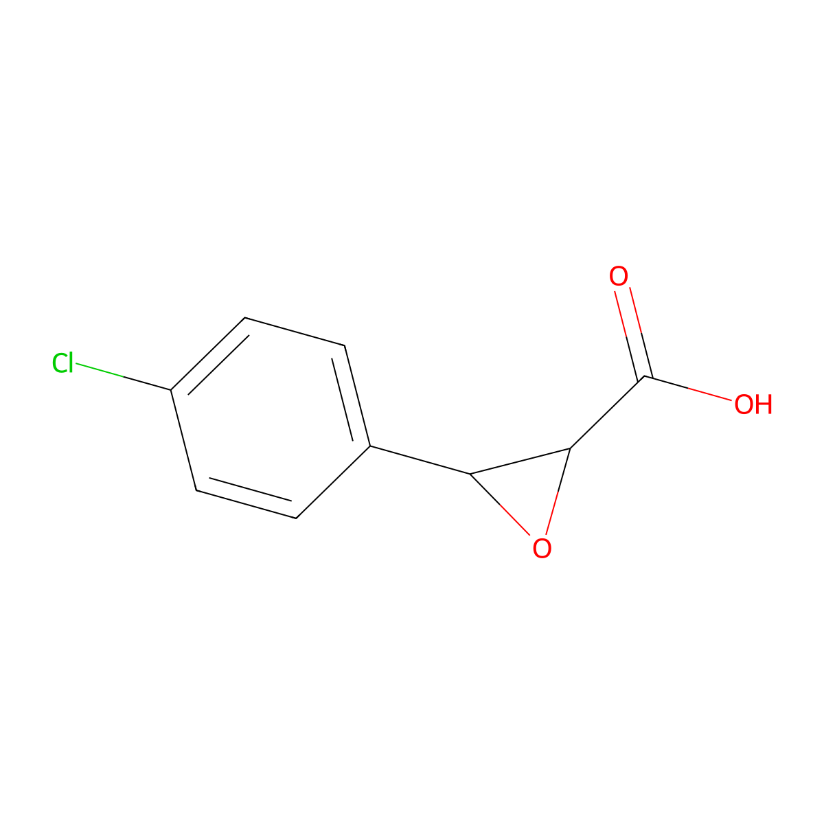3-(4-Chlorophenyl)oxirane-2-carboxylic acid molecular structure, CAS 114380-31-3