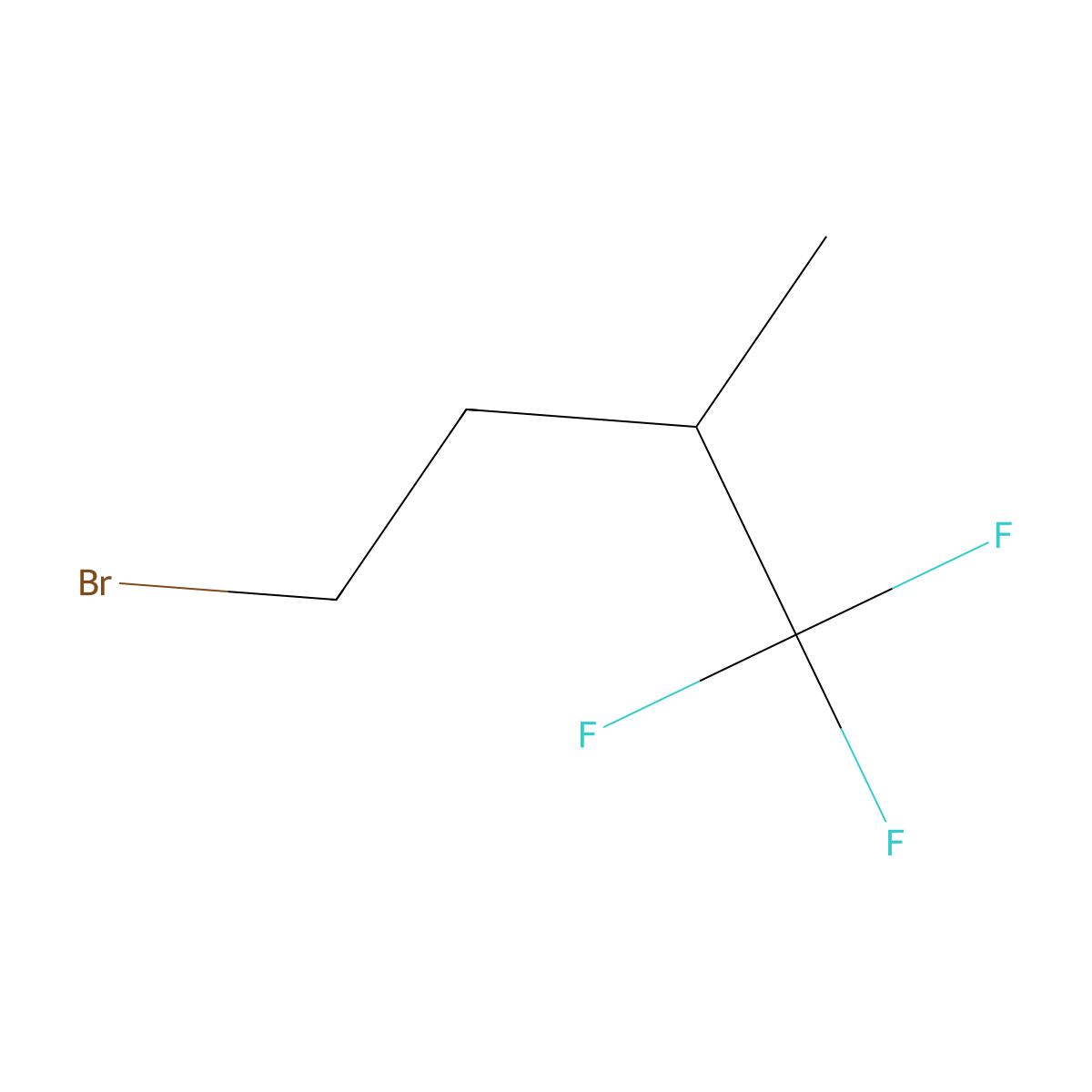 4-Bromo-1,1,1-trifluoro-2-methylbutane molecular structure, CAS 114386-65-1