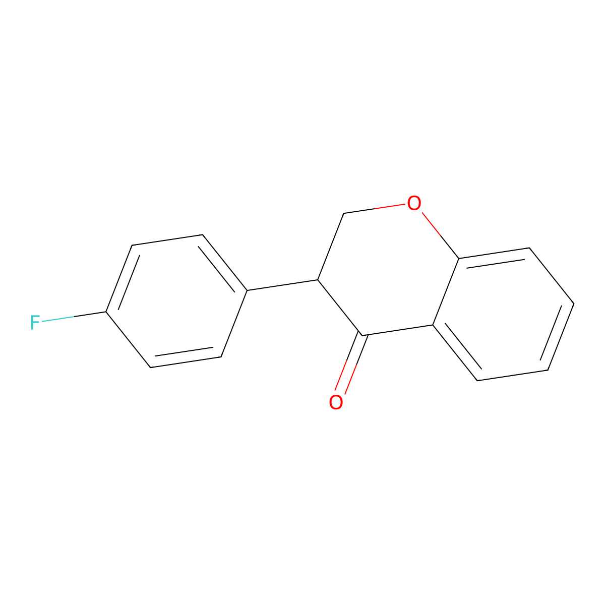 3-(4-Fluorophenyl)chroman-4-one molecular structure, CAS 1143863-69-7