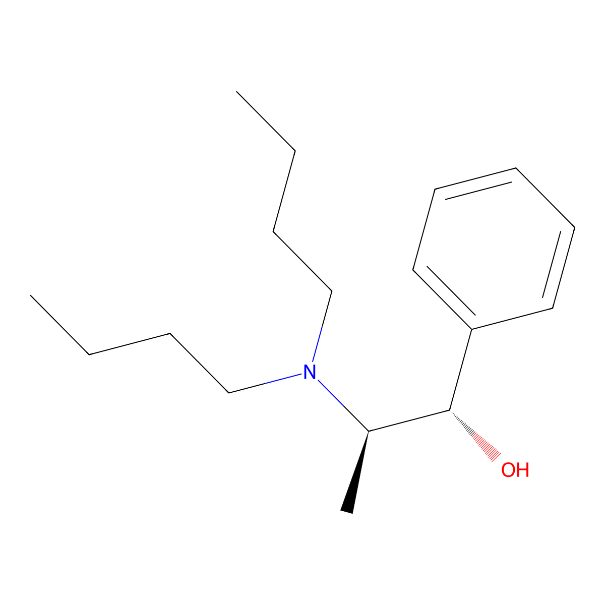 (1S,2R)-(-)-2-(Dibutylamino)-1-phenyl-1-propanol molecular structure, CAS 114389-70-7