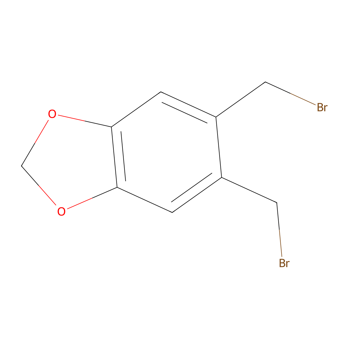 5,6-Bis(bromomethyl)benzo[d][1,3]dioxole molecular structure, CAS 114394-68-2