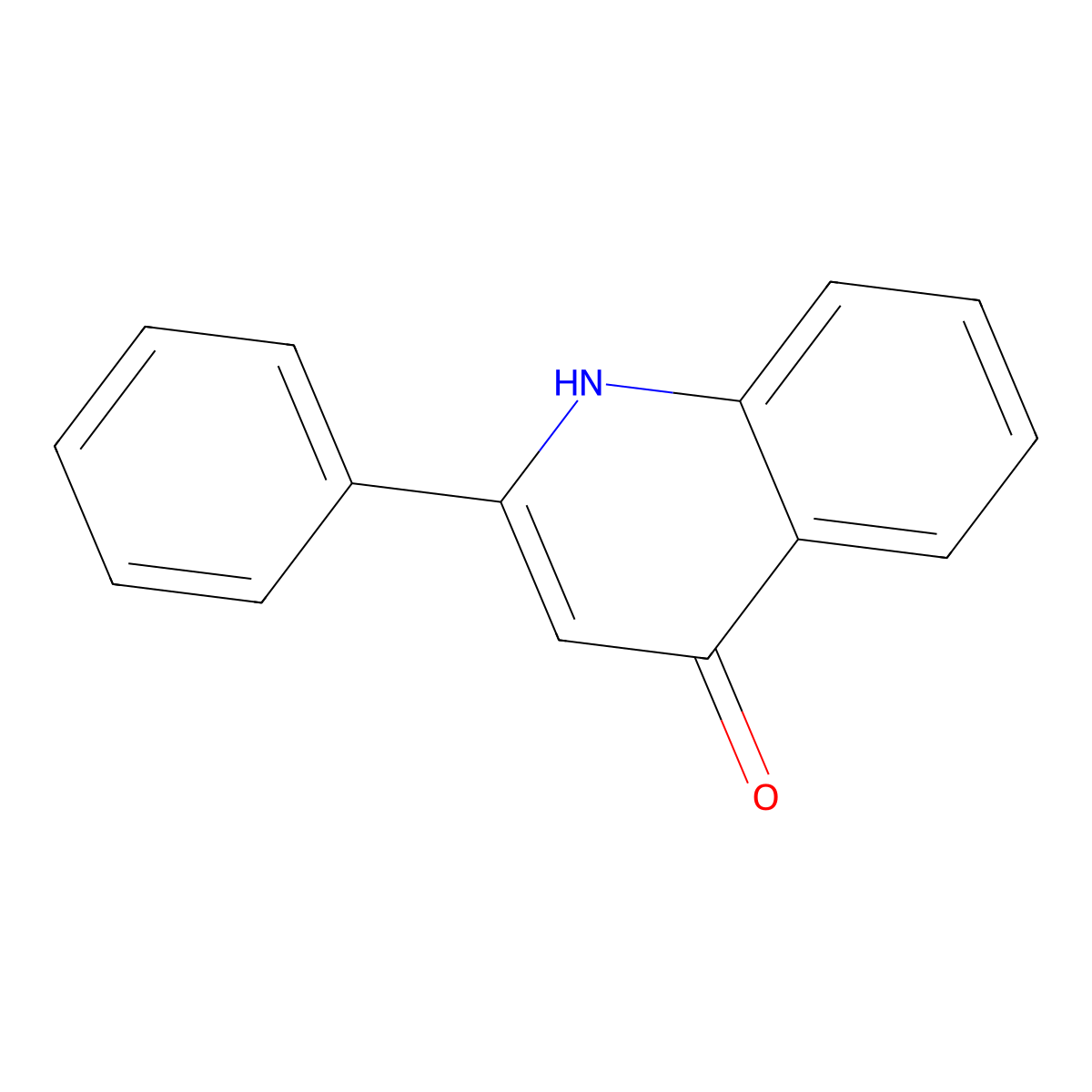 2-Phenyl-4-oxohydroquinoline molecular structure, CAS 1144-20-3