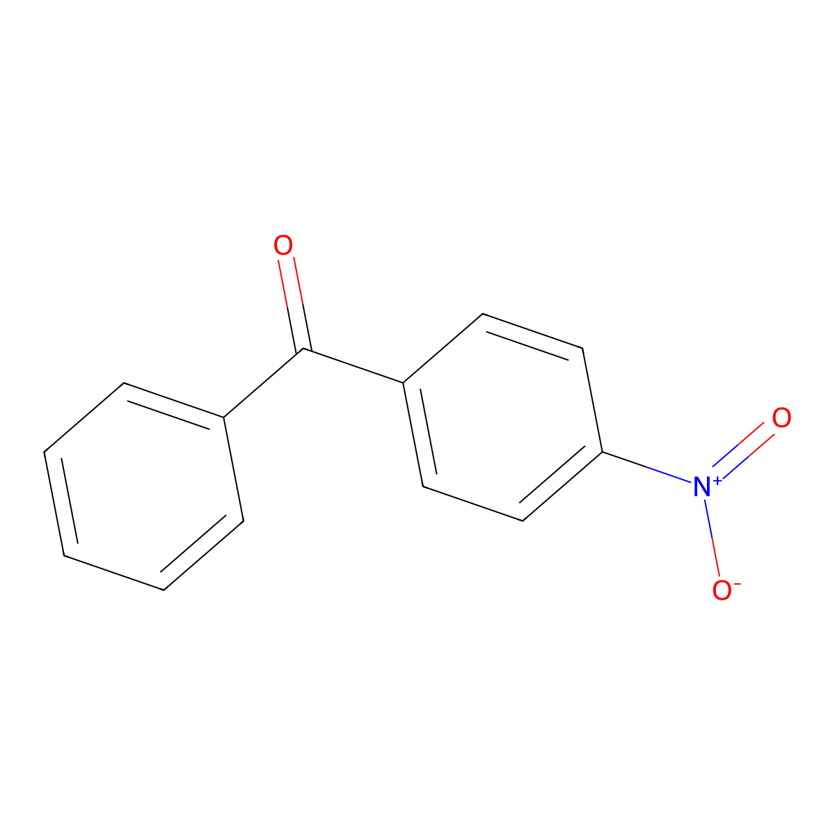 Methanone, (4-nitrophenyl)phenyl- molecular structure, CAS 1144-74-7