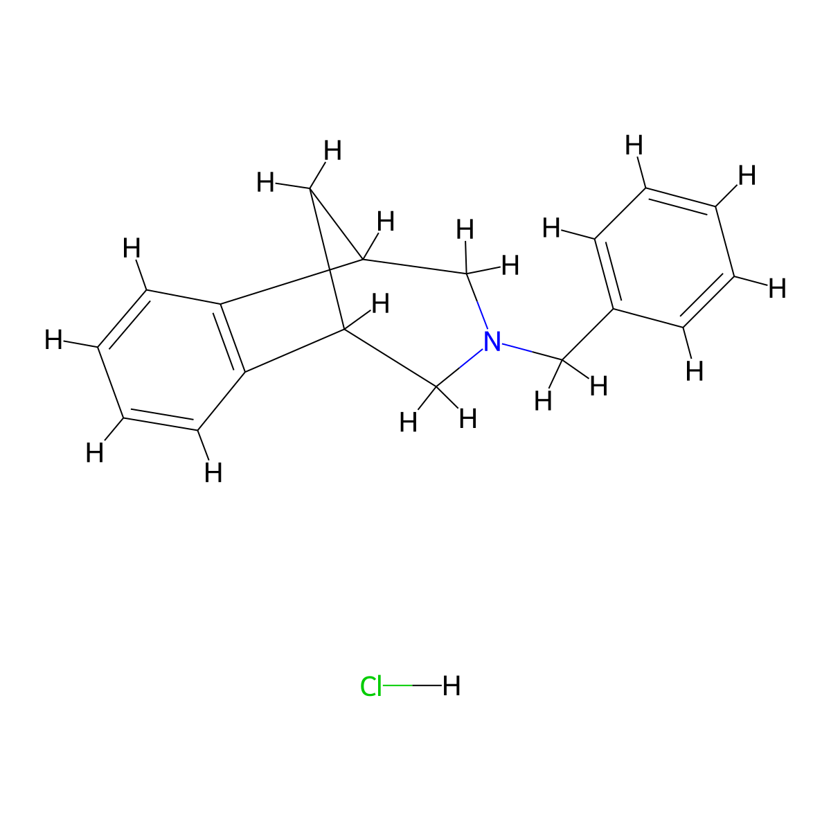 3-Benzyl-2,3,4,5-tetrahydro-1H-1,5-methanobenzo[d]azepine hydrochloride molecular structure, CAS 1144040-56-1
