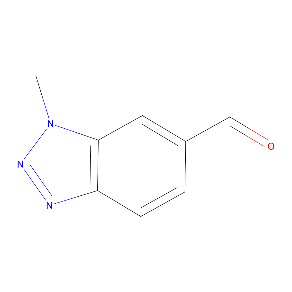 1-Methyl-1H-benzo[d][1,2,3]triazole-6-carbaldehyde molecular structure, CAS 114408-87-6
