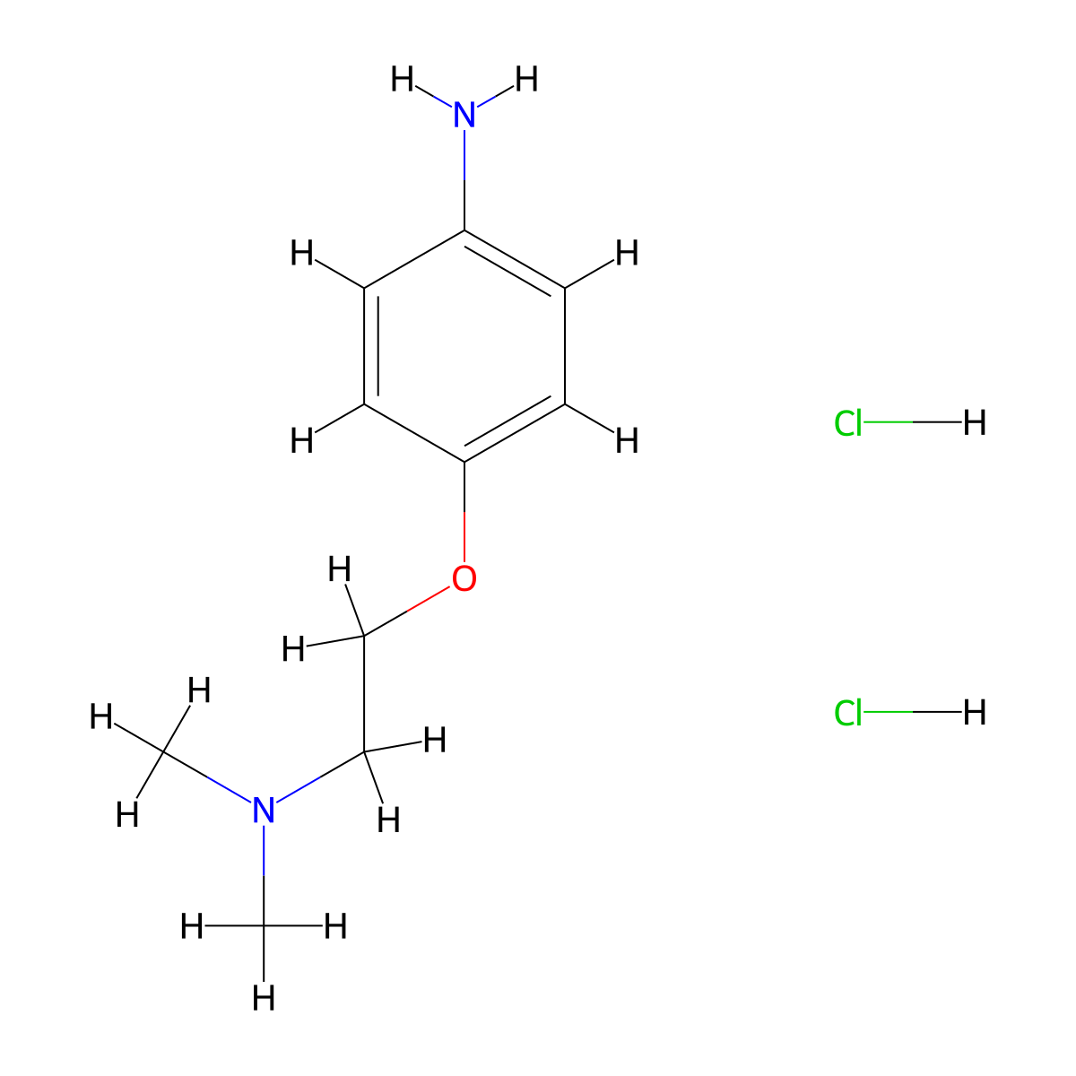 4-[2-(Dimethylamino)ethoxy]aniline dihydrochloride molecular structure, CAS 1144082-25-6